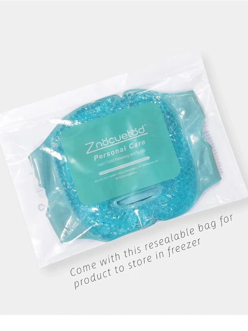 Znocuetod Ice Mask Gel Beads Hot & Cold Compress for Face